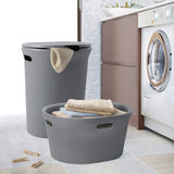 Laundry Basket with lid - Grey