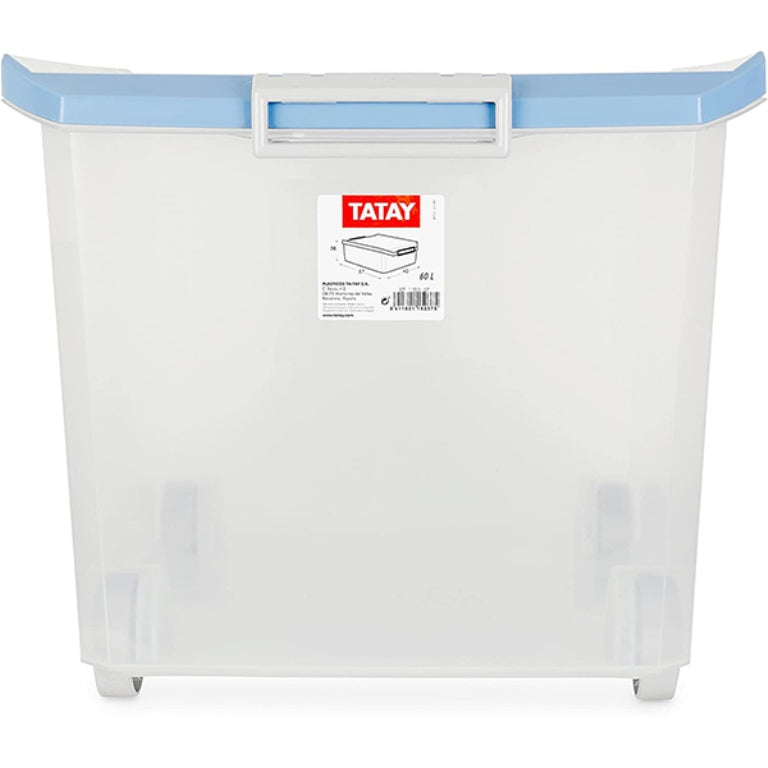 Storage box - Blue & Clear