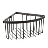 Corner Aluminium Storage Basket 20 x 20 x 11.5 cm- Black