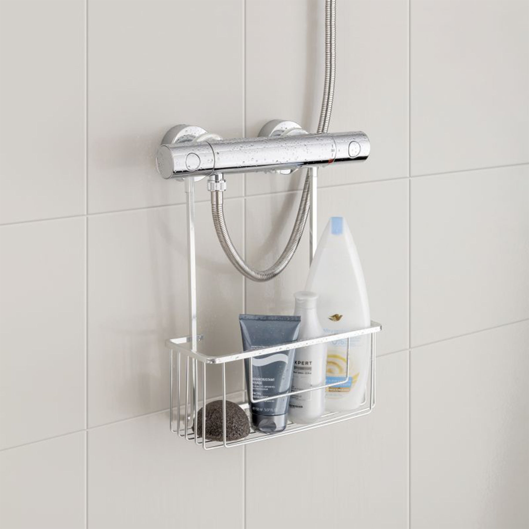 Shower Caddy 38.5 x 28 cm - Silver
