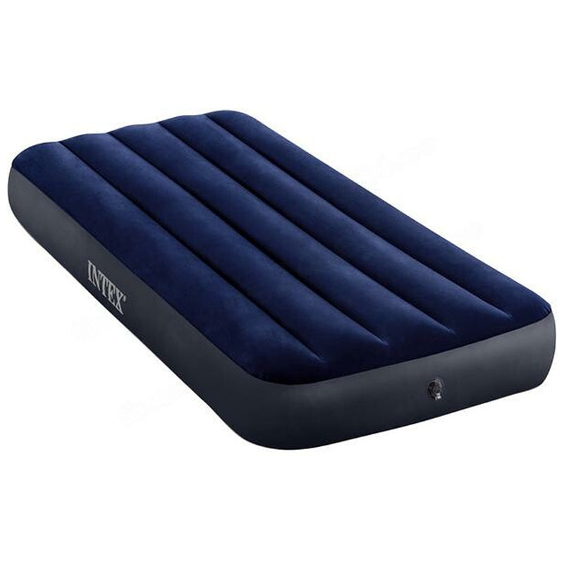 Intex Airbed Flocked 76X191X25Cm-Dark Blue