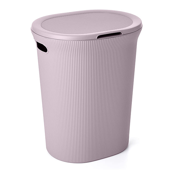 Laundry Basket with lid - light Pink