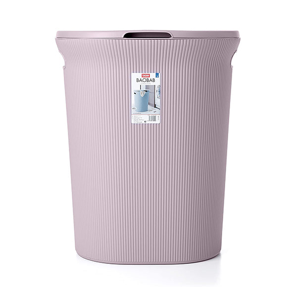 Laundry Basket with lid - light Pink
