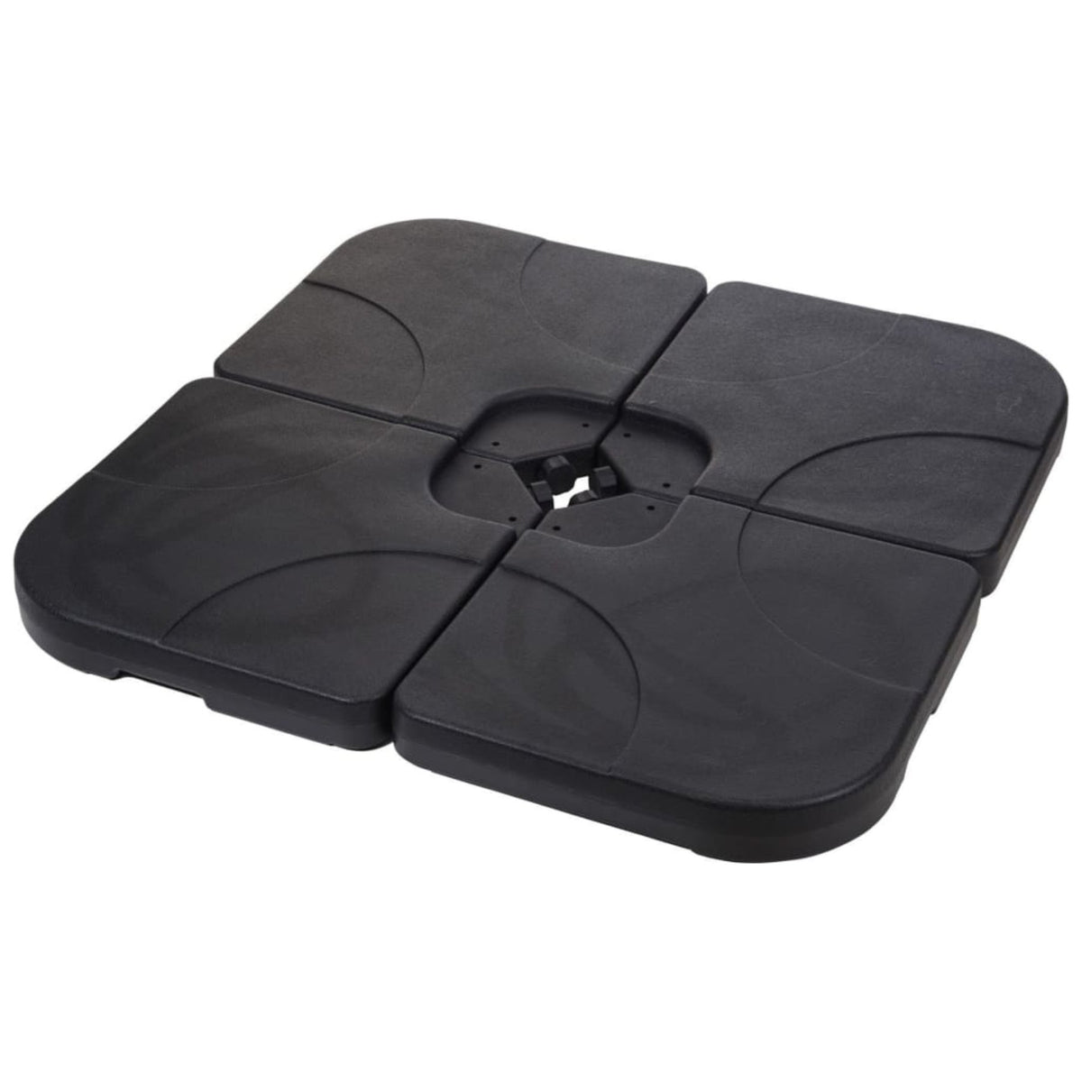 4pcs Cantilever Umbrella Base Set - Black 50x50cm