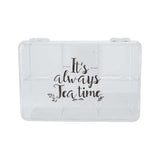 Tea bag Box with lid, Clear