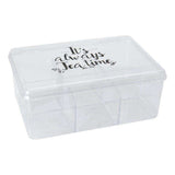 Tea bag Box with lid, Clear