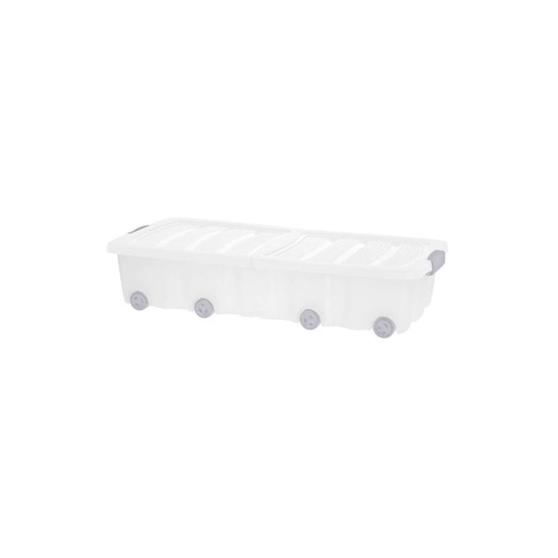 Rotho Storage Box Wheel 32Ltr 77X37X17Cm - Clear