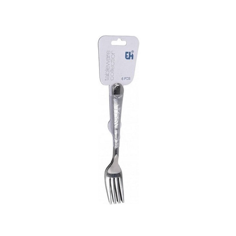 Excellent Houseware Cake Fork Set 6Pcs-Silver