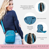 Kedzie  Convertible Sling Bag - Blue