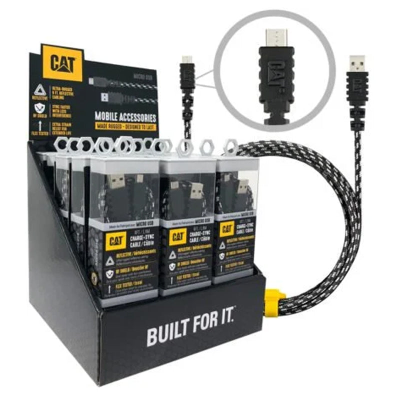 Cat® Micro Usb To Usb Cable-Black & White