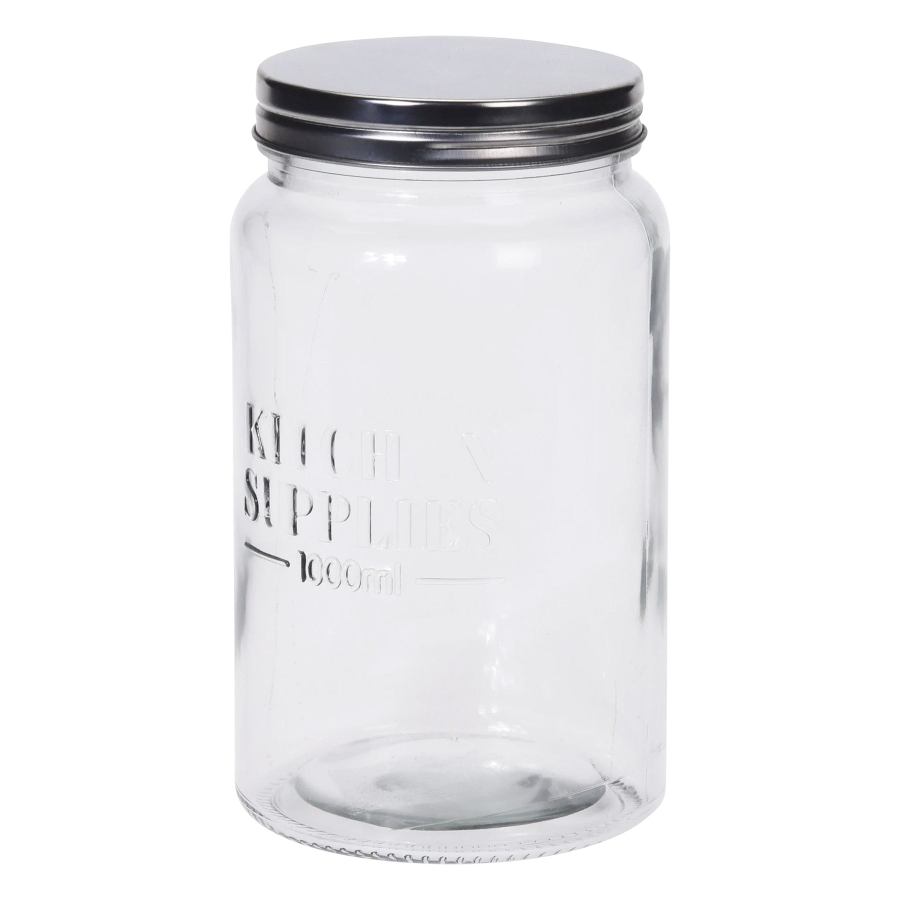 Glass jar with lid, Clear