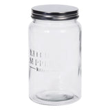 Glass jar with lid, Clear