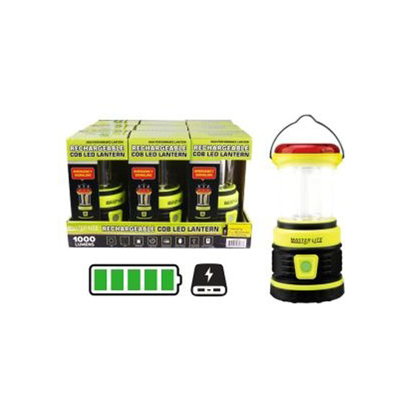 Rechargeable  Lantern With Power Bank 1000 Lumen -Black