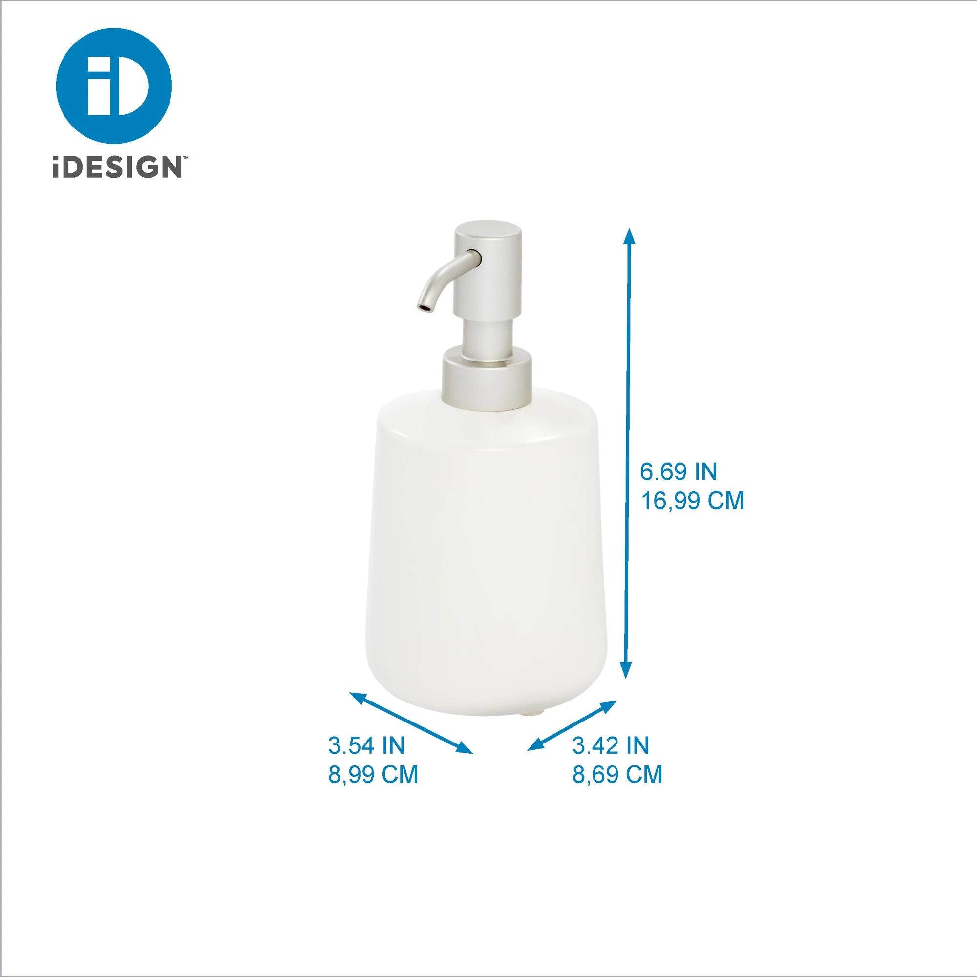 Liquid soap dispenser, White