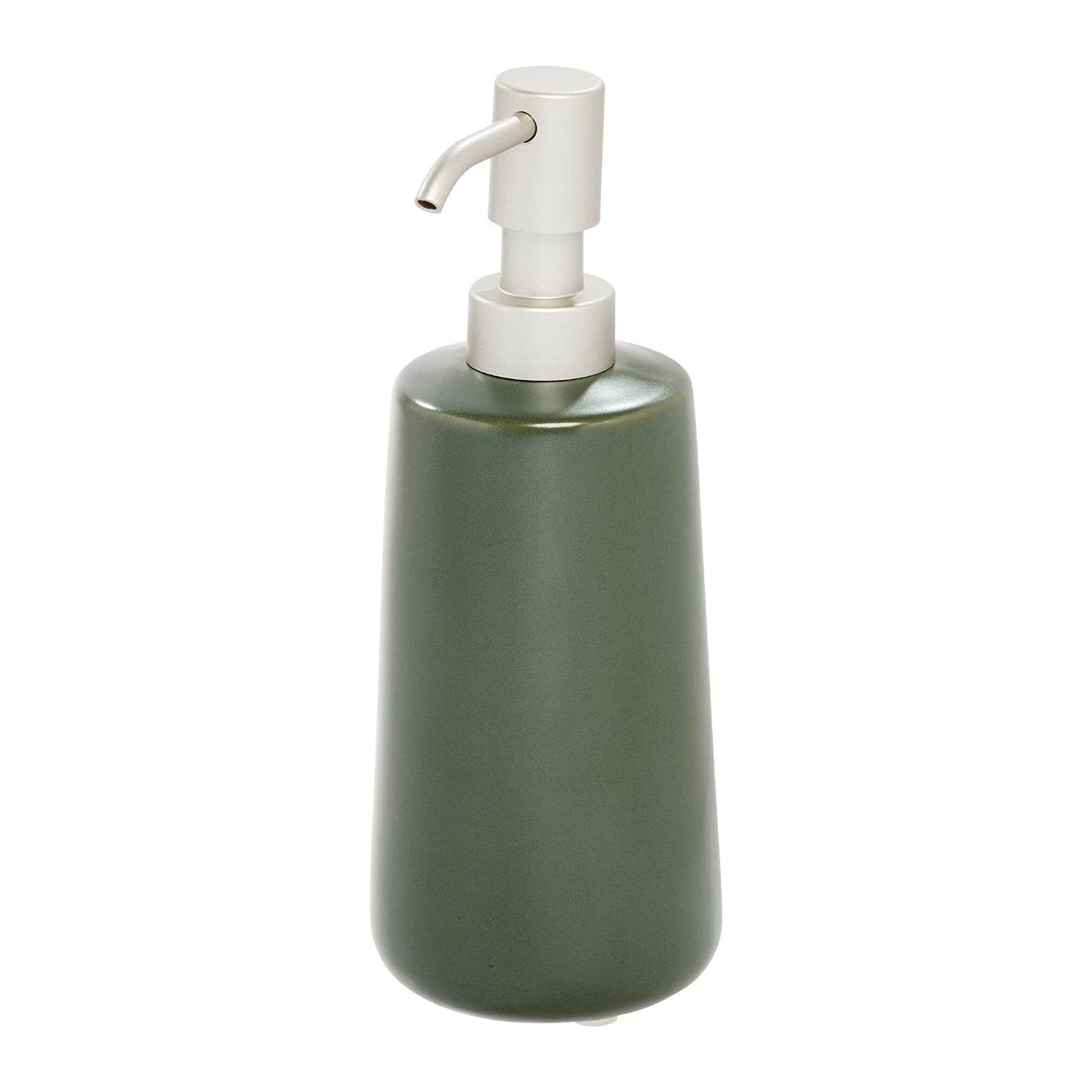 Tall Ceramic Soap Dispenser - Green