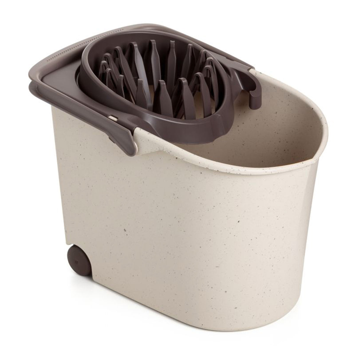Wheels Ecohome Floor Cleaning Bucket Mop, Beige
