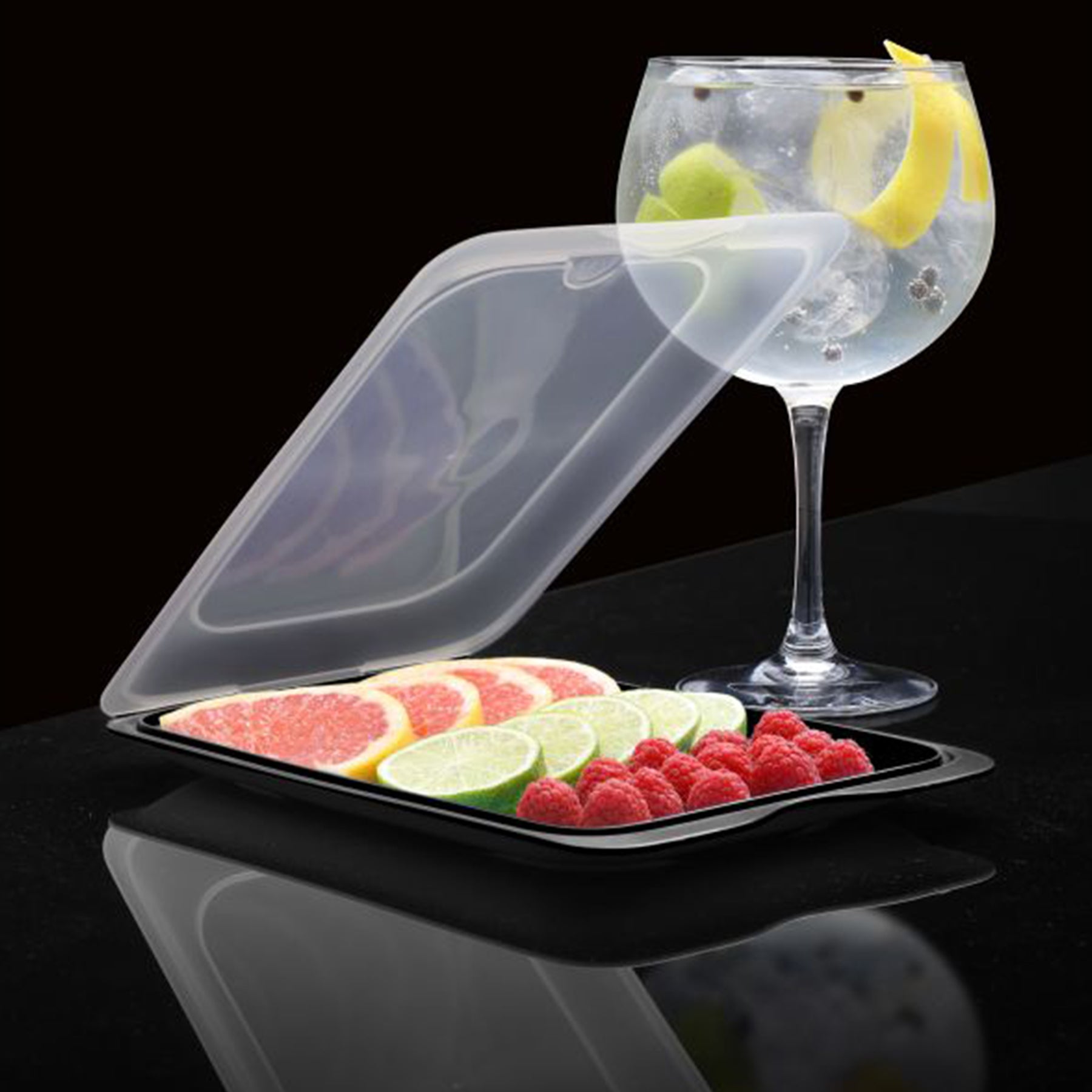 FRUIT CONTAINER "COCKTAIL" - BLACK