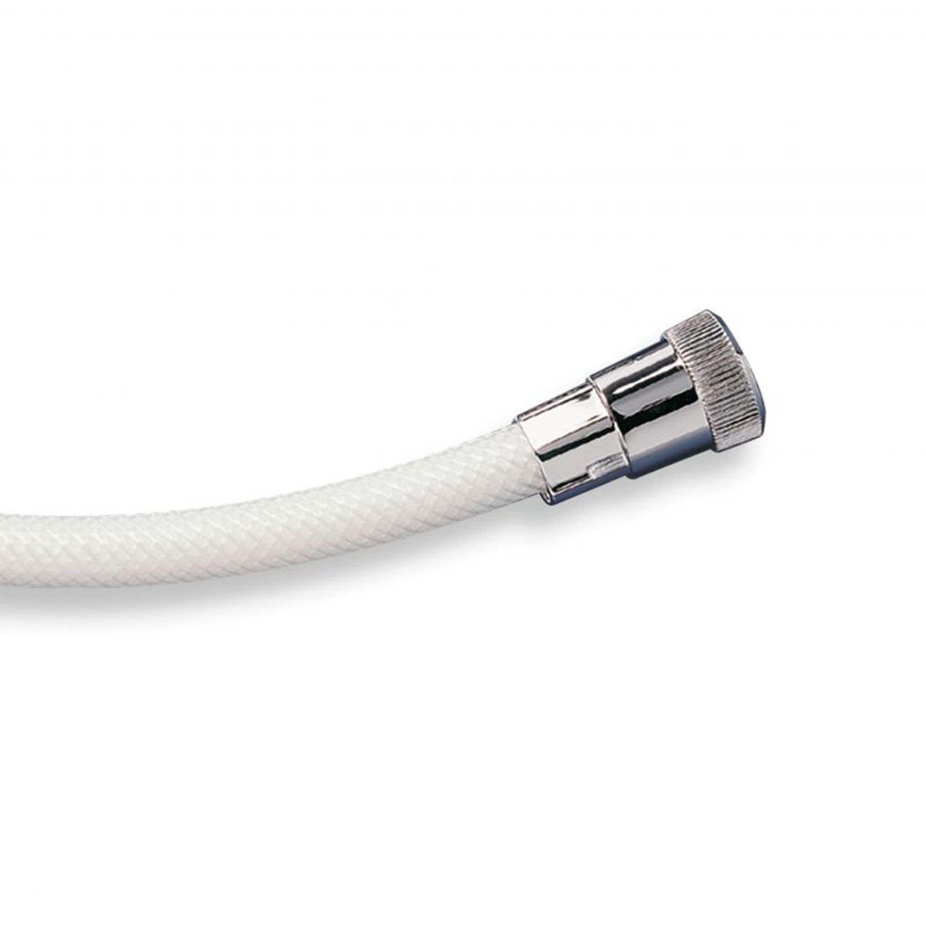 REINFORCED PVC SHOWER HOSE LOOP - WHITE