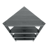 CORNER RACK LOMBOK 4 LEVELS GREY