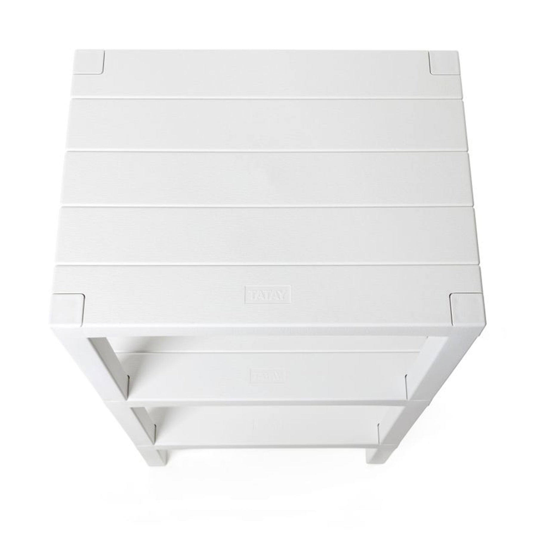 RECTANGULAR RACK LOMBOK 3 LEVELS White