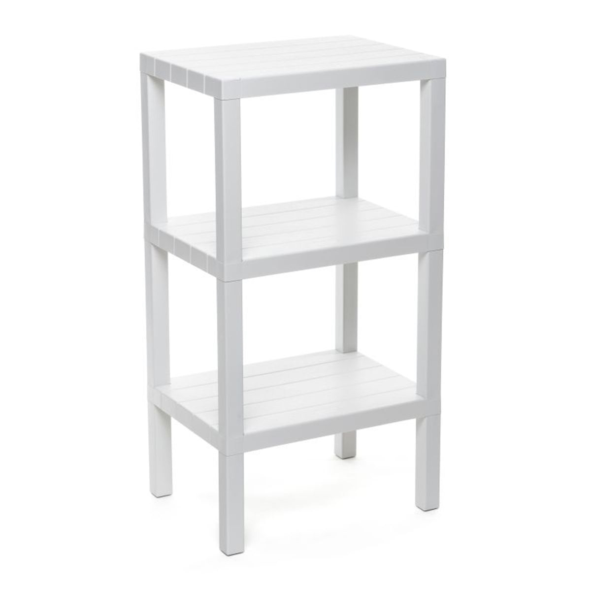 RECTANGULAR RACK LOMBOK 3 LEVELS White