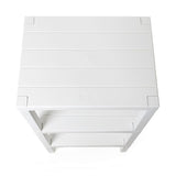 RECTANGULAR RACK LOMBOK 3 LEVELS White