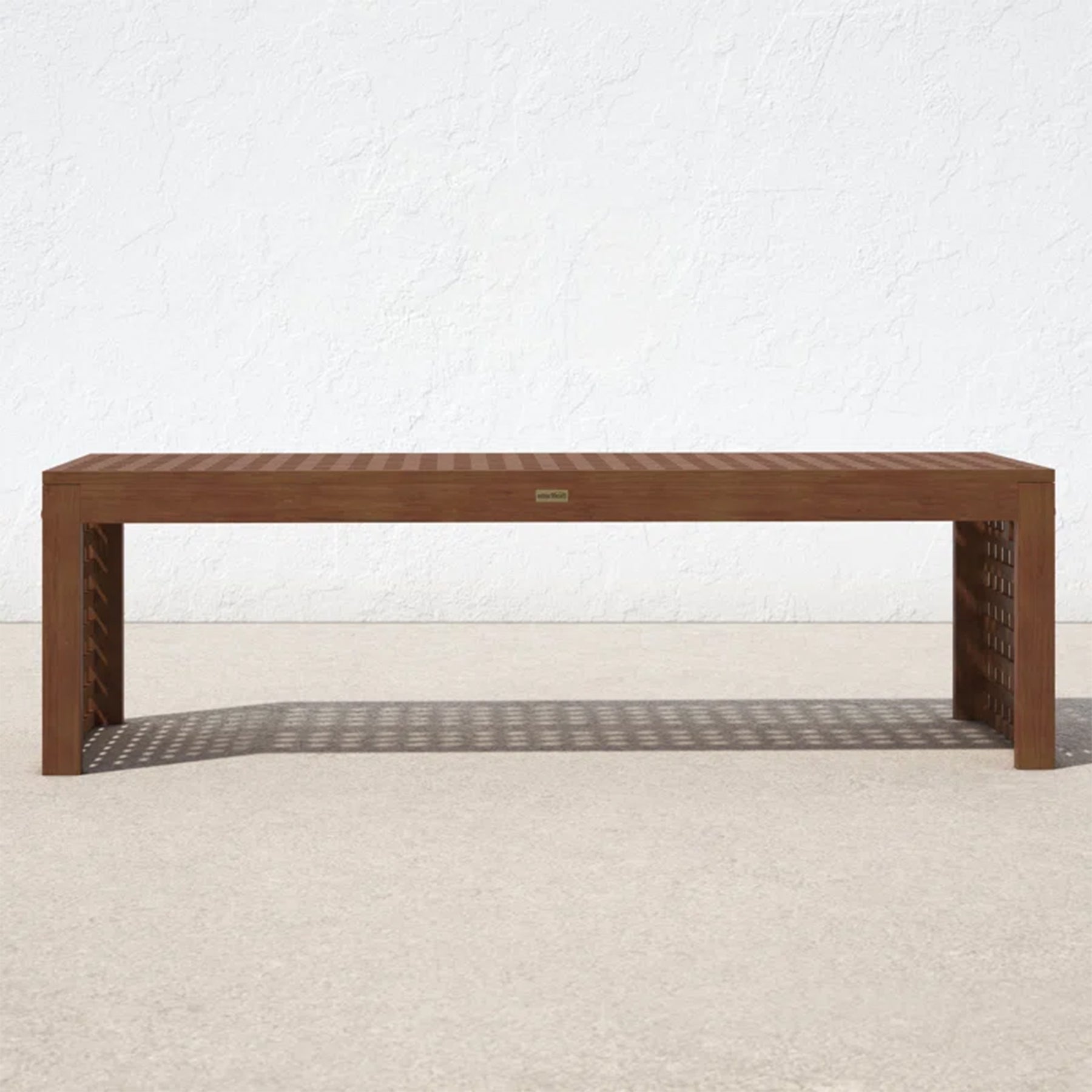 Checkerboard Eucalyptus Bench