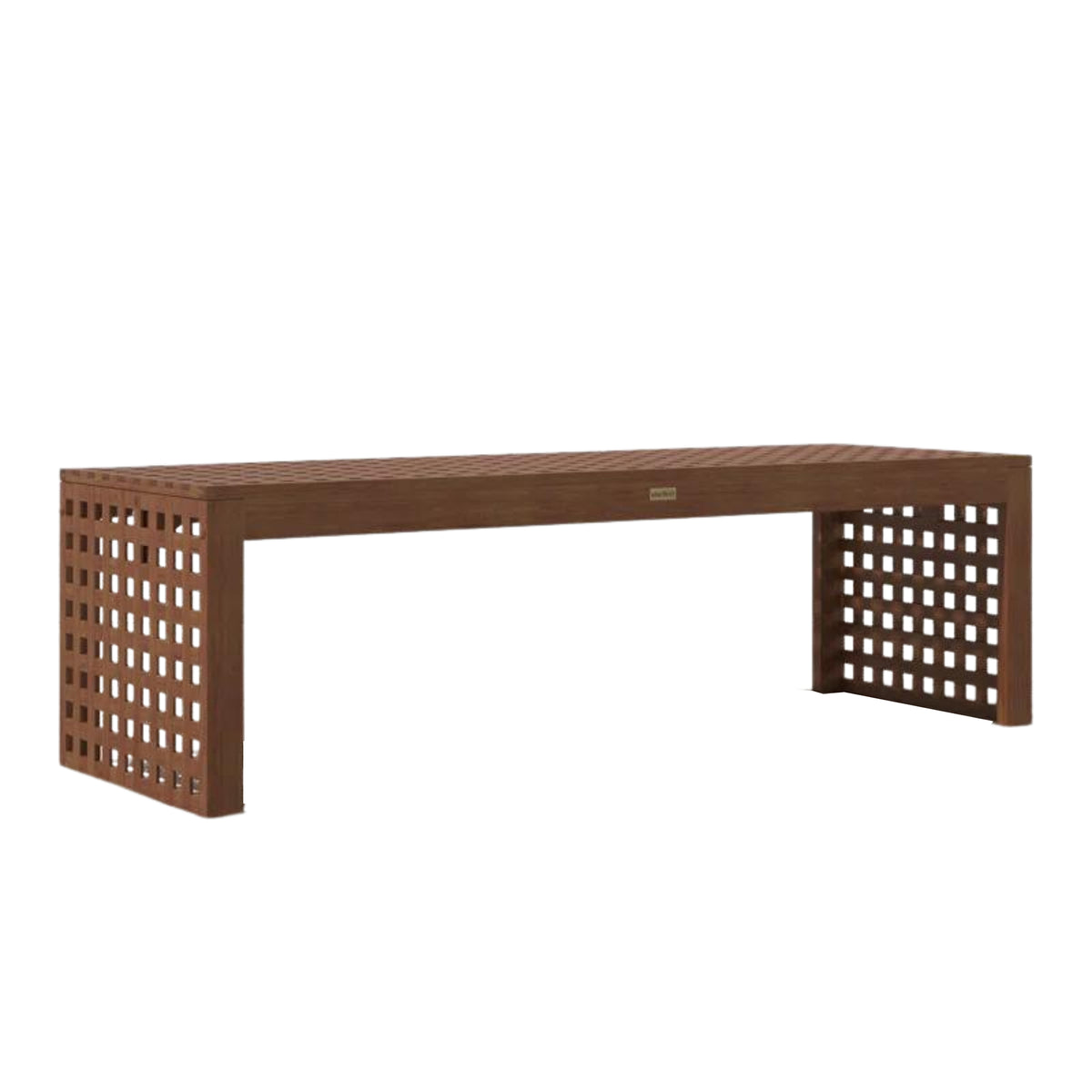 Checkerboard Eucalyptus Bench