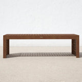 Checkerboard Eucalyptus Bench