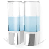 Compactor Double Shower Dispenser Wht-Clever - White