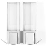 Compactor Double Shower Dispenser - White
