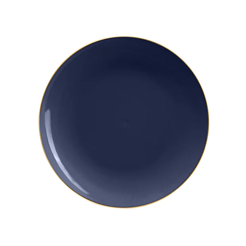 Luxe Party Dinner Round Plates 10Pc 10.25"- Navy