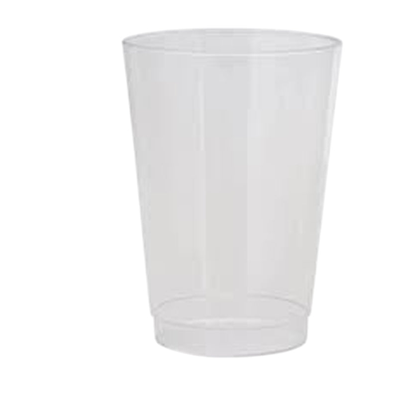 Luxe  20Pc 12 Oz Tumbler W.Silve Rim - Clear