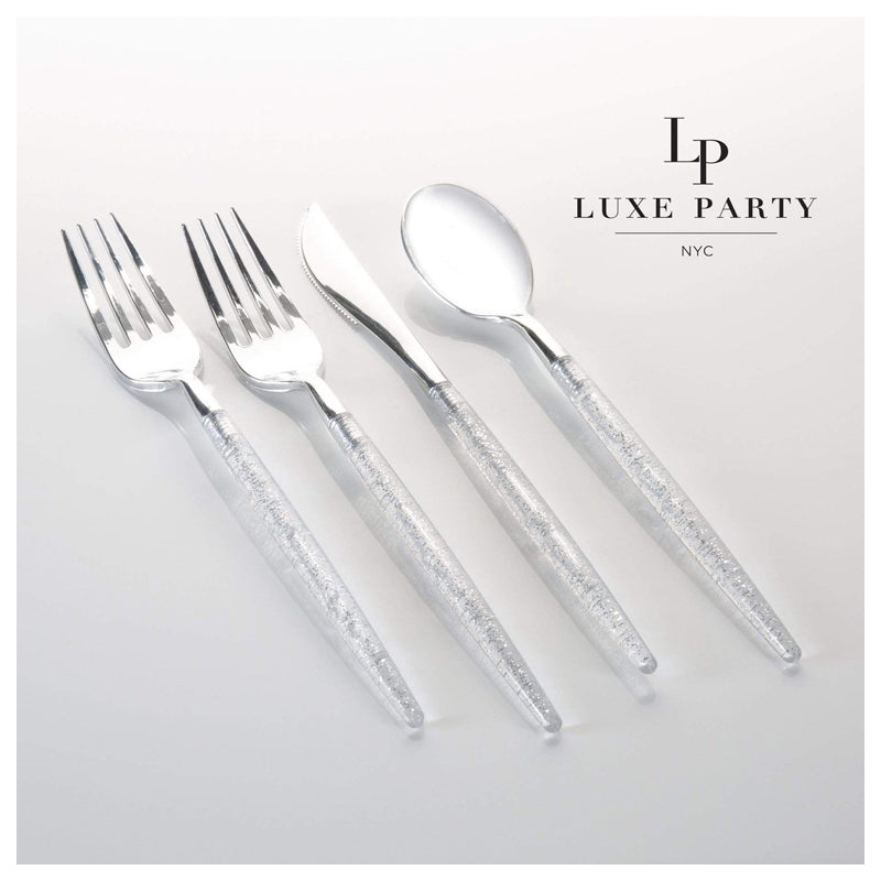 Luxe Party Combo Cutlery Pack 32Pc 16/8/8 - Silver