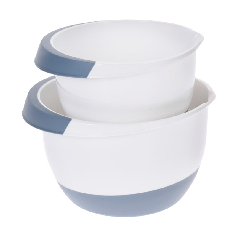 Mixing Bowls Set Of 2Pcs - White& Blue