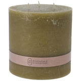 Candle Pillar 14X14Cm - Olive