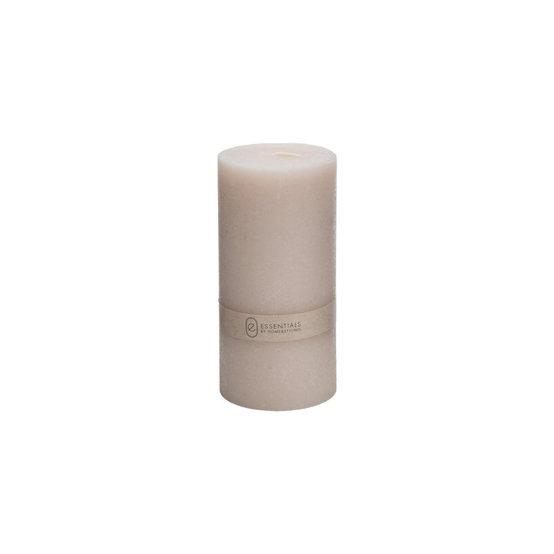 Essentials Candle Pillar 7X17Cm-Pink