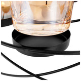 Home Styling Tealight Holder Round 25Cm-Black