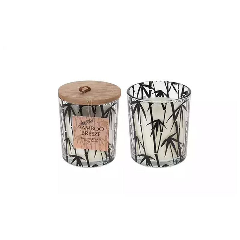Candle In Glass Jar With Print