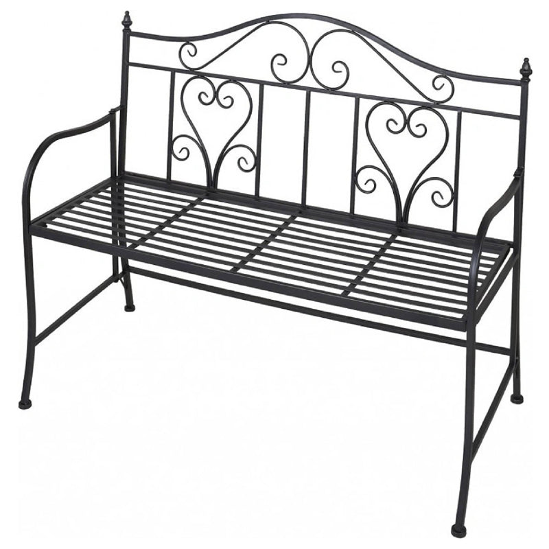 Koopman Bistro Garden Bench Metal - Black