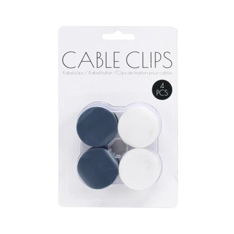 Home & Styling Cable Organizer 38X34X12Mm-White & Blue