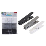 Ultra Clean Clothes Pegs Pp 78X11Mm 24Pcs-Multi-Color