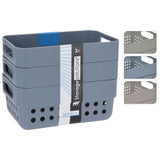 Clax 3Pcs Storage Basket Set 350Ml - Multicolour
