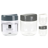 Storage Jar Glass 1000Ml - Grey