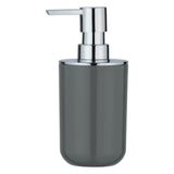 Posa Liquid Soap Dispenser 0.33 L, 7 x 16,5 x 8 cm, Grey/Chrome