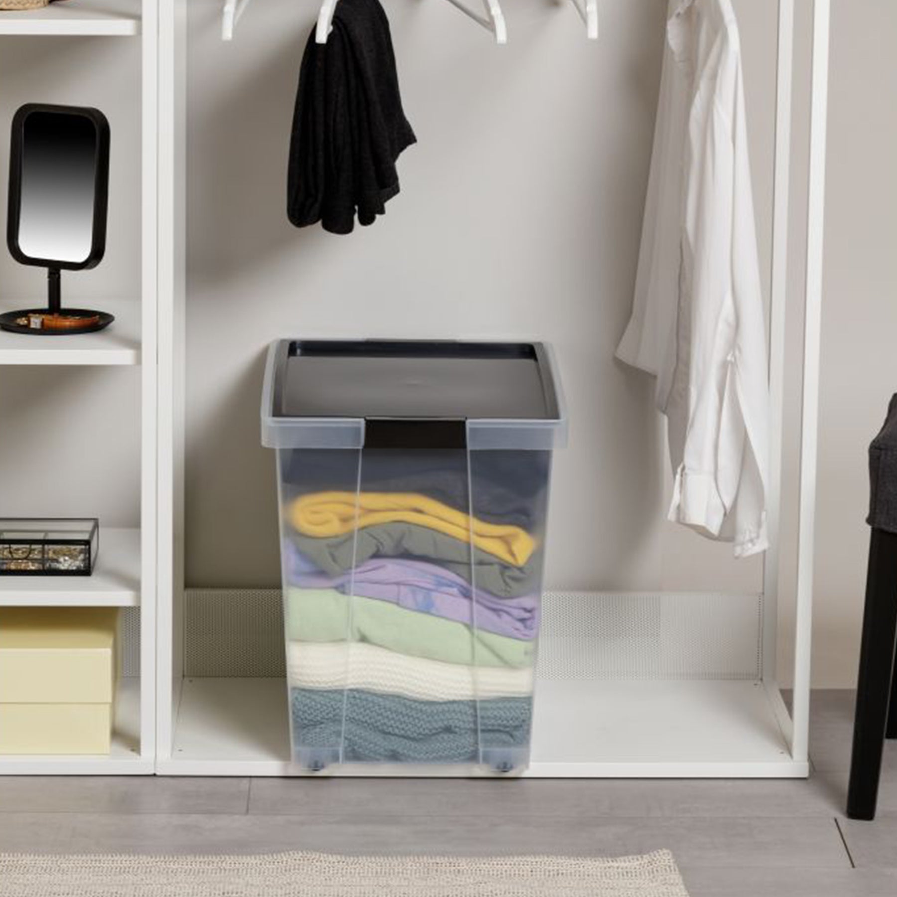 Multipurpose Storage Box with lid - Blue/Black