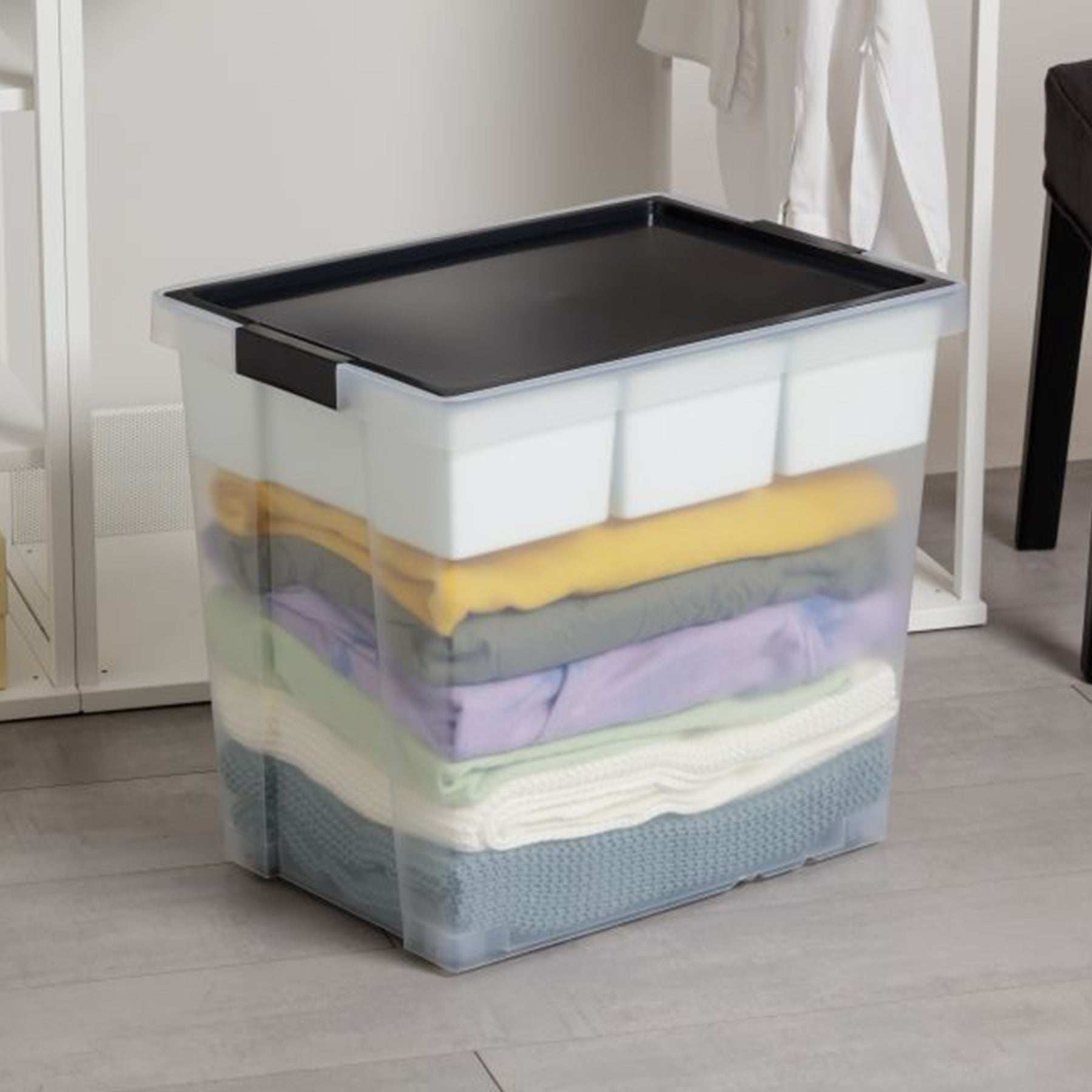 Multipurpose Storage Box with lid - Blue/Black