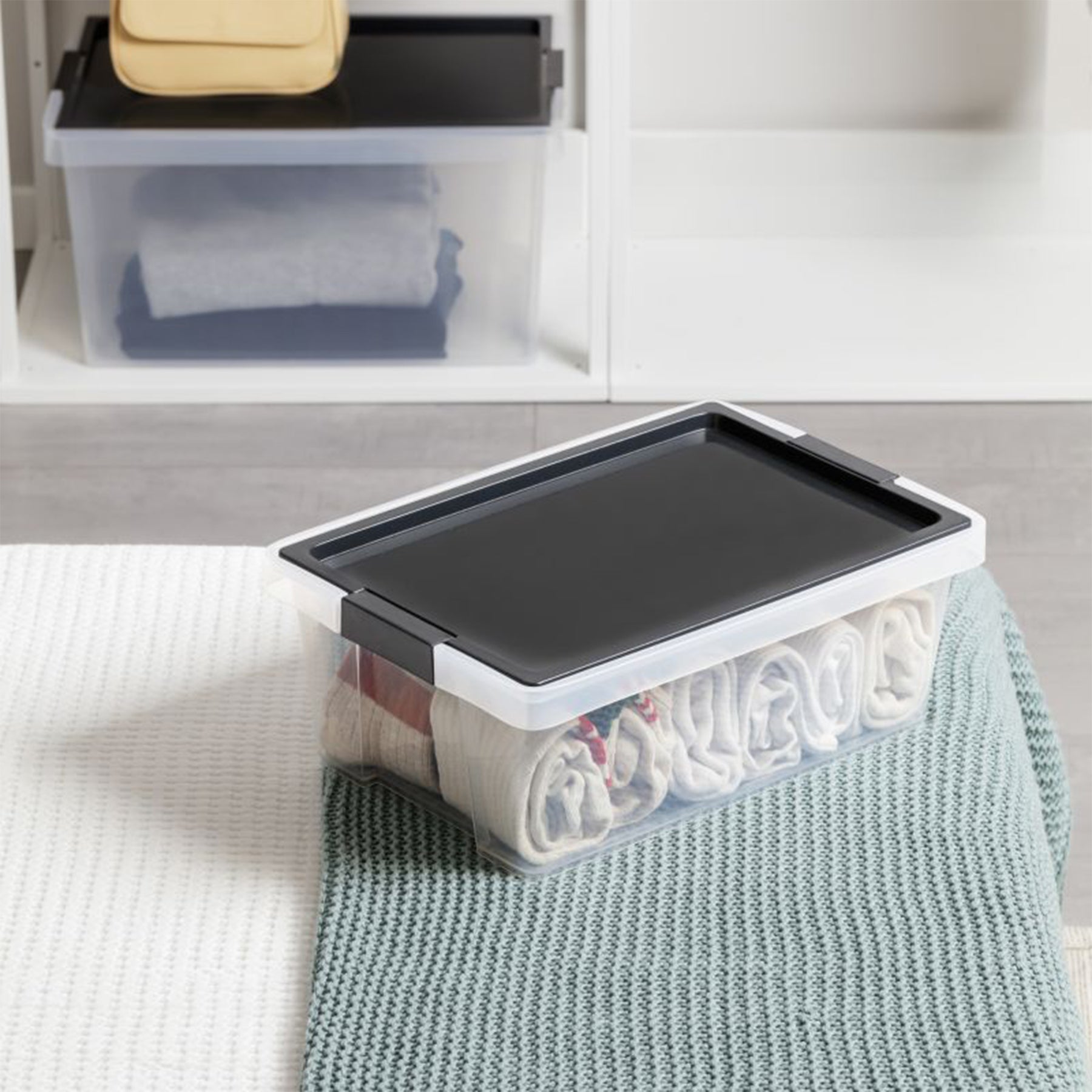 STORAGE BOX Blue/Black