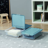 Under bed storage box with wheels