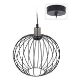 Hang Led Lamp Metal Fitting - Black